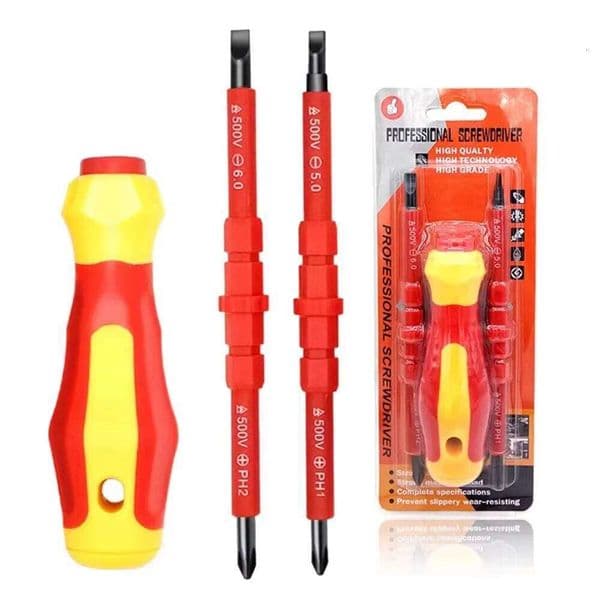 3Pcs/set Multi-Purpose Electrician Bits Slotted Cross Head Magnetic Screwdriver Bit Set PH1 PH2