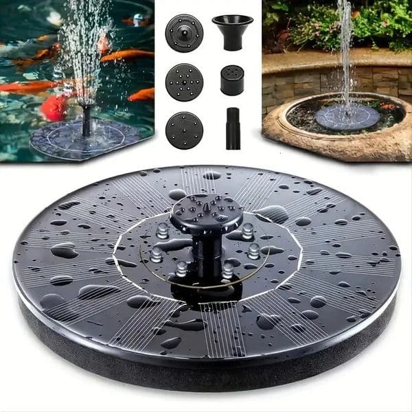 Circular Solar Fountain Pump Outdoor Swimming Pool Mini Floating Fountain Garden Courtyard Water Landscape Decoration Fountain 260428