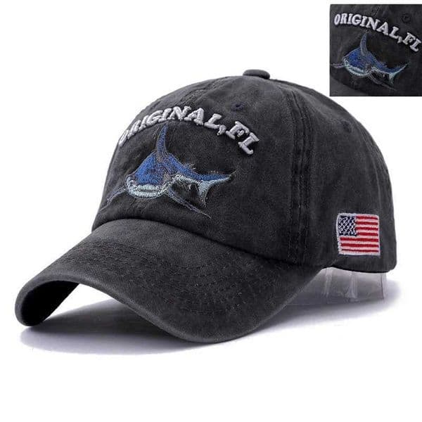 2025 New High Quality Wash Cotton America Flag Shark Mens Baseball Cap Women Snapback Hats For Men Bone Hip Hop Dad Hat Gorras L260428