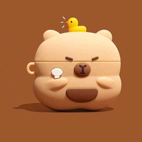 3D Cute Cartoon Capybara Silicone Earphone Case For Airpods 4 2024 Shiba Inu Wireless Earphone Cover For Airpods 4 Charging Box LY260428