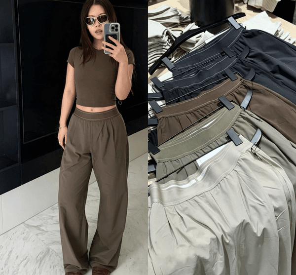 2026 new Designer Yoga Pants Wide Straight Leg Sweatpants Full Length High Waist el Suit Up Trousers running Gym Sets Women Clothes Tank Sho