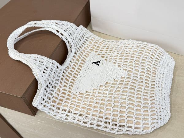 Casual Large Capacity Straw Tote Designer Letters Women Handbags Handmade Woven Summer Beach Bag Big Shopper Purses thumbnail 2