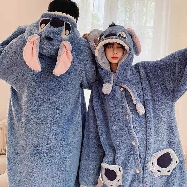 2026 New Lingerie 2024 New Style Stiddy One-Piece Sleeping Suit For Girls - Autumn/Winter pijamas woman Love Couple Adult Thick Male Coral Fleece Homewear Free 66