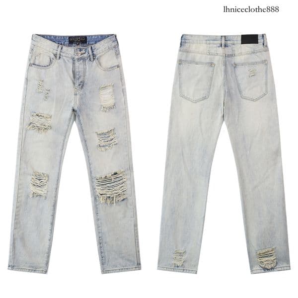 Tt Gods ripped denim shorts with leather patch and embroidered letter logo, washed denim shorts for men 03 46