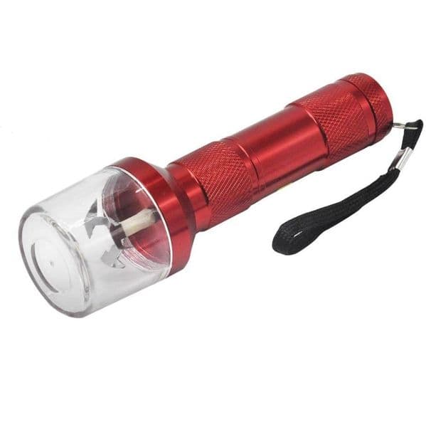 Smoking pipes Hot selling flashlight style electric cigarette grinder, aluminum alloy metal cigarette grinder, wholesale of smoking accessories