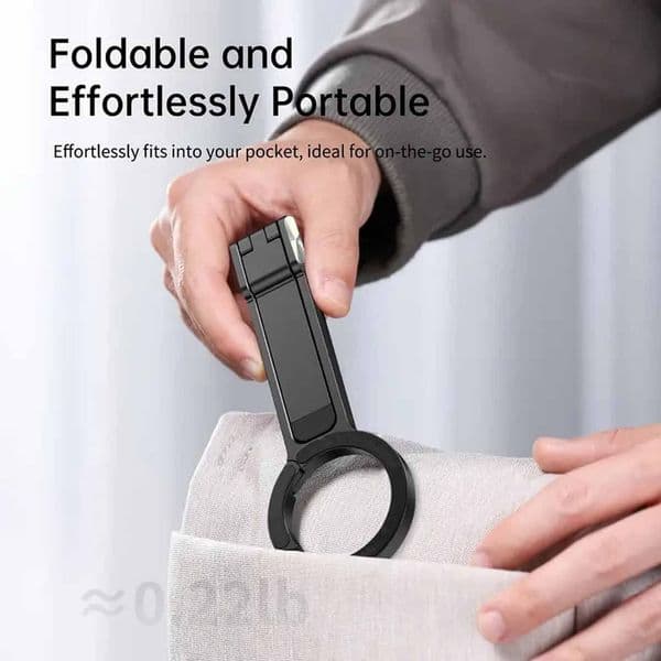 Portable live streaming phone tripod with magnetic suction mount, multi-functional shooting and climbing carabiner for best-selling mobile phones