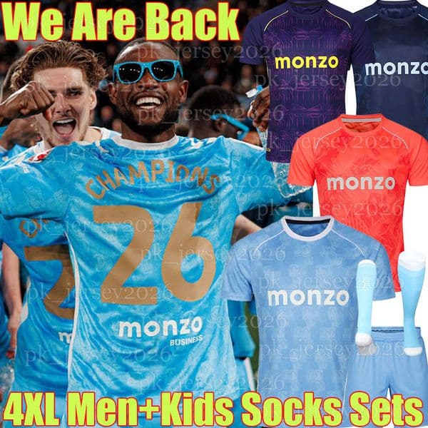 4XL 25/26 Coventry WRIGHT soccer jerseys We Are Back ASANTE SIMMS TORP SAKAMOTO MASON-CLARK RUDONI ECCLES THOMAS KITCHING men kids kits socks sets football shirts