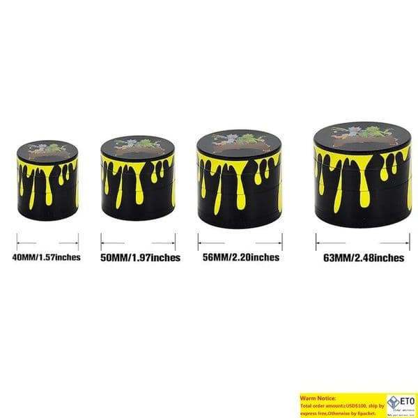 Tax Duty Free Smoking Accessories Wholesale Brand Custom Your Own Logo Grinders 40mm/50mm/55mm/63mm/100mm 4layer Big Size Zicn Alloy Metal Tobacco Herb Grinder LL