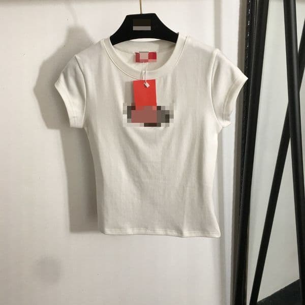 Slim-fit New Hollow Shirt Summer High-end Hot-selling Vest Slim-fit Short-sleeved T-shirt for Women