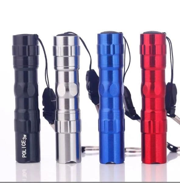 Mini LED Keychain Flashlight | Waterproof Portable Torch 3W Aluminum Alloy Portable Torches lamps for Camping & Hiking