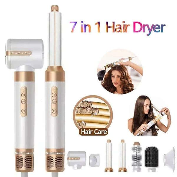 7 In 1 Hot Comb Set Professional Curling Iron Straightener Styling Tool For Dyson Airwrap High Speed Hair Dryer