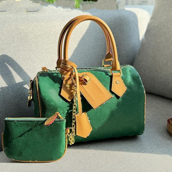 Vintage Premium 25 Pillow Bag Shoulder Crossbody Handheld Travel Bag Boston Unisex Handbag