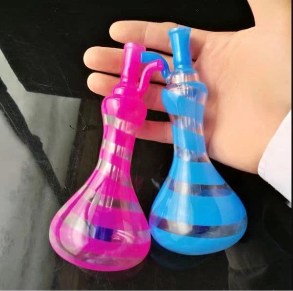 Gourd color water hookah glass bongs accessories , Glass Smoking Pipes colorful mini multi-colors Hand Pipes Best Spoon glass Pipe