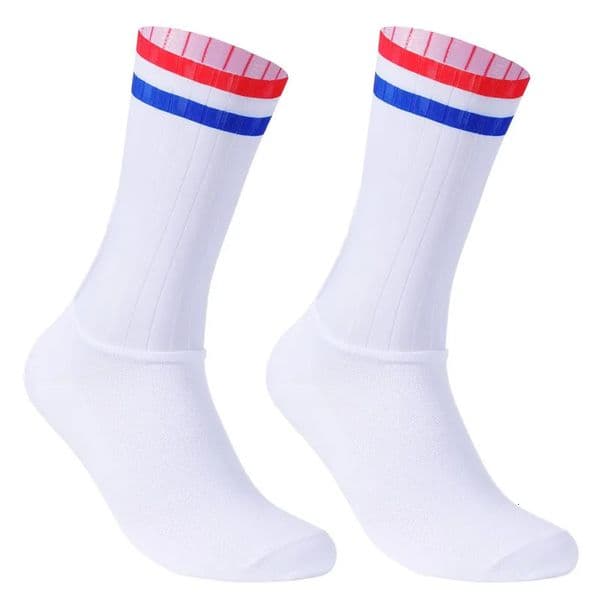 Silicone 2024 Slip Anti Summer Aero Socks Whiteline Cycling Men Bicycle Sport Running Bike Calcetines 260428