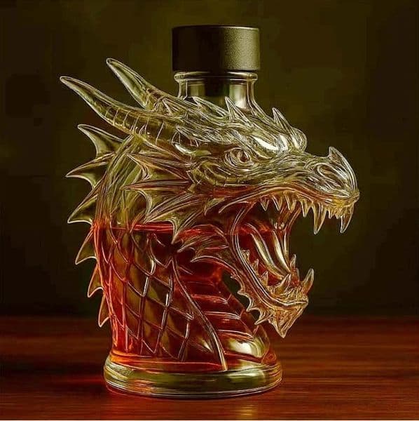 Whiskey Dragon Bottle Perfect for Wine Whiskey - Home Bar Decoration Gift Accessories Animal Wine Bottle 260427