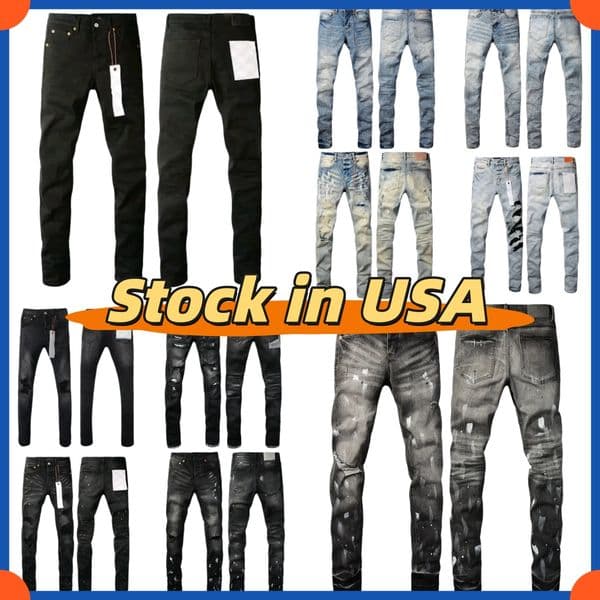 Designer Jean For Mens jeans letters Designer Pants Denim Trousers Mens purples brands jeans High Quality Straight Retro Ripped Biker Motorcycle Jean Men's Jeans