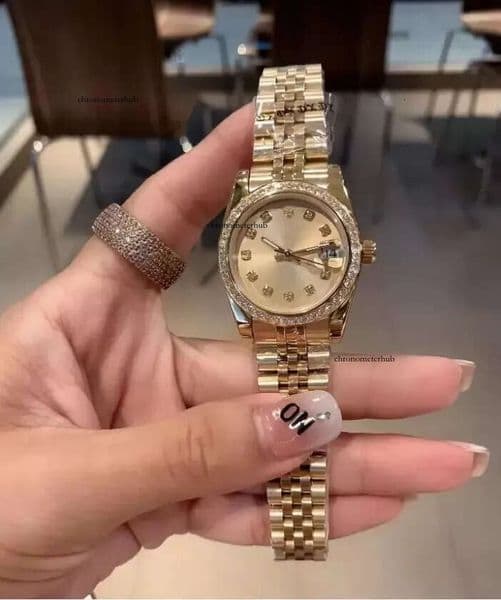 With original box Women's Watch 26mm 28mm 31mm 36mm men watches 41mm Gold Stainless Steel Woman 2813 movement Diamond Bezel Lady Ladies Wristwatches 06 3a