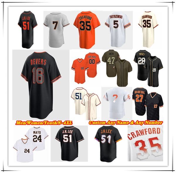 16 Rafael Devers 2026 City Gigantes Jersey 51 Jung Hoo Lee Matt Chapman Logan Webb Willy Adames Heliot Ramos Casey Schmitt Landen Roupp Harrison Bader Bailey Arraez