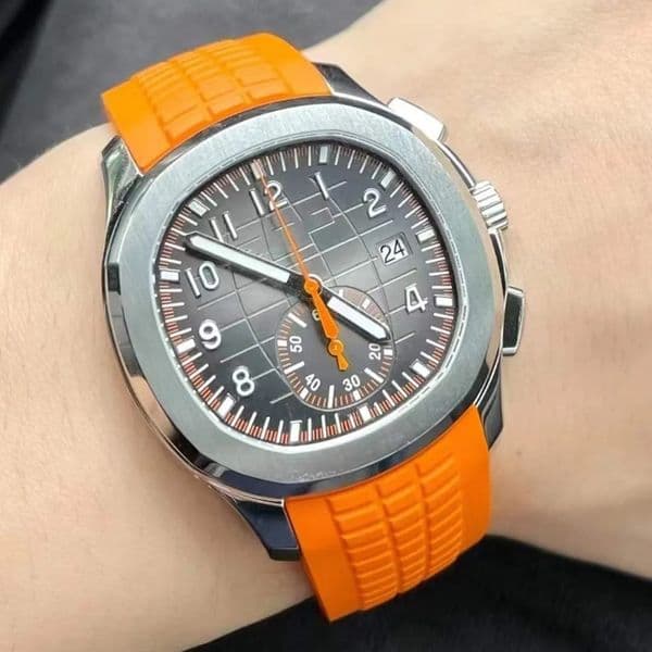 U1 Top AAA Luxury Brand Watch Men Women 5968 Automatic Mechanical Movement Watches Modern Quality Classic Transparent Back Rubber Strap Wristwatches Montre de Luxe