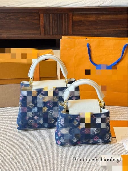 designer bag High Version V Brand Women's 2025 New Colorful Printed Handbag Fashion Versatile Color Block Shoulder Crossbody Bag