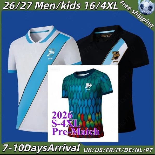 Guatemala national football team World Cup Soccer Jerseys 2026 2027 LOM CEBALLOS PELEG OSCAR SANTIS Home White Away blue 3rd RUBIN Football Shirt children