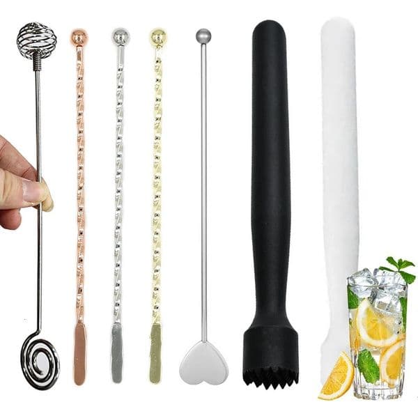 Natural Plastic Muddler Bar Mixer Barware Mojito Muddler DIY Drink Fruit Muddler Crushed Ice Bar Tools 260427