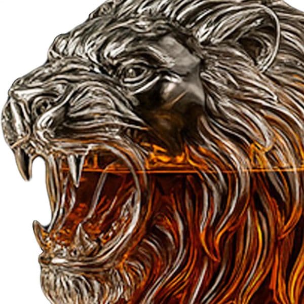 Lion Wine Glass Decanter Liquor Dispenser Decanter Bottle Whiskey Animal Profile Wine Container For Men Father Husband Gifts 260427