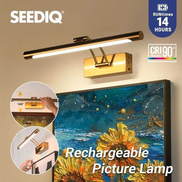 40CM Rechargeable LED Wall Lamp Wireless Lamp 4400mAh Picture Light with Remote Control Interior Wall Light H260427