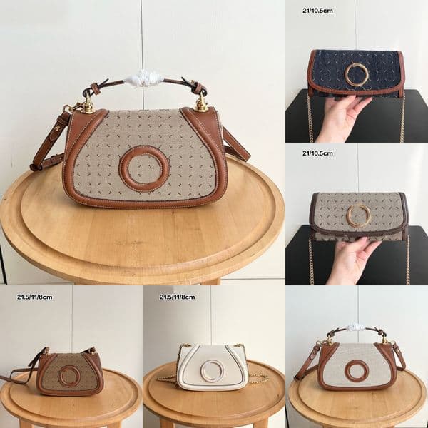 Designer bag Genuine Leather Luxury Bag high quality Mini Flap Letter Print Crossbody bag Long Strap Shoulder bag for Women Vintage Magnetic Closure Handbag bags