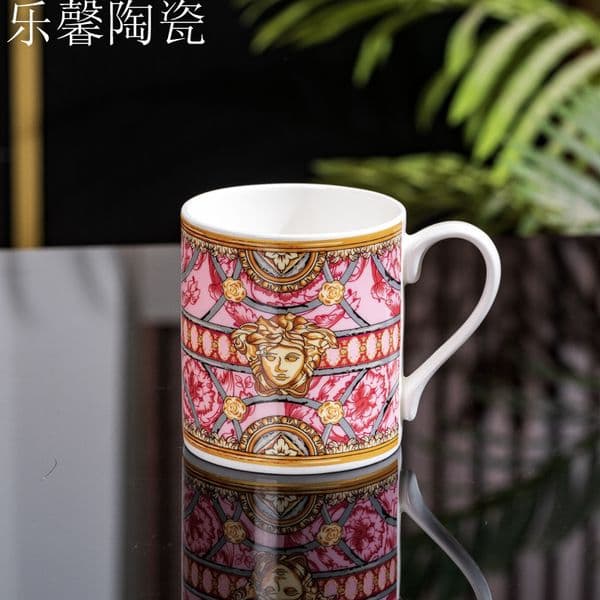 Designer Fashionable Milk coffee cup bone China mug with Gift box British-style retro home and office drinking cups with high-appearance-level drinking cup