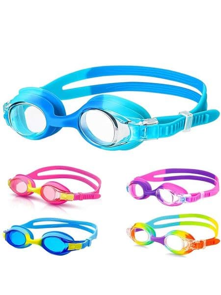 Swim goggles for children aged 3-12 anti-fog and clear vision leak-free quickly adjustable shoulder straps Z260428