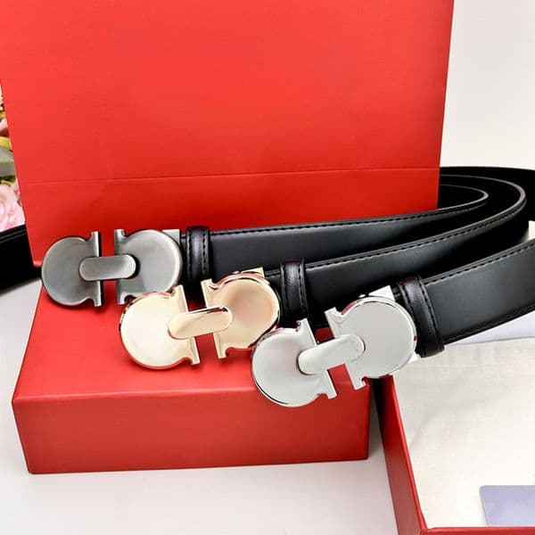 Men Womens Designer Belts Classic Smooth Buckle Genuine Leather Belt 3.5cm Width Letter Flower Design Mens Waistband Size 95-125cm Length Ceinture