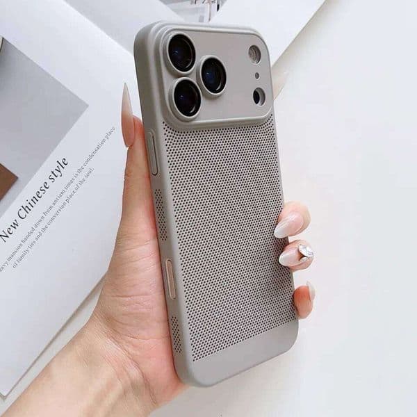 2026New Ultra Thin Cooling Heat Dissipation Phone Case For iPhone 16 12 15 13 14 Pro Max Plus 17Pro 17 Air Breathable Cover 26H0428