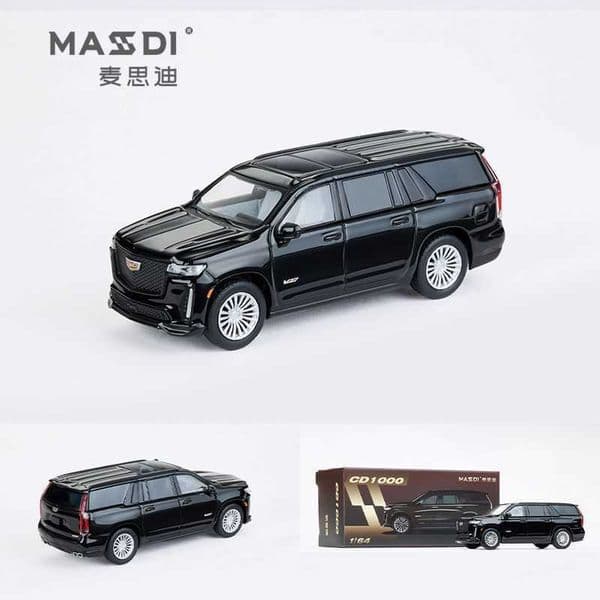 Maxdi 164 Cadillac Escalade Off-Road Alloy Car Model Simulation Mini Car Model Ornament L260428