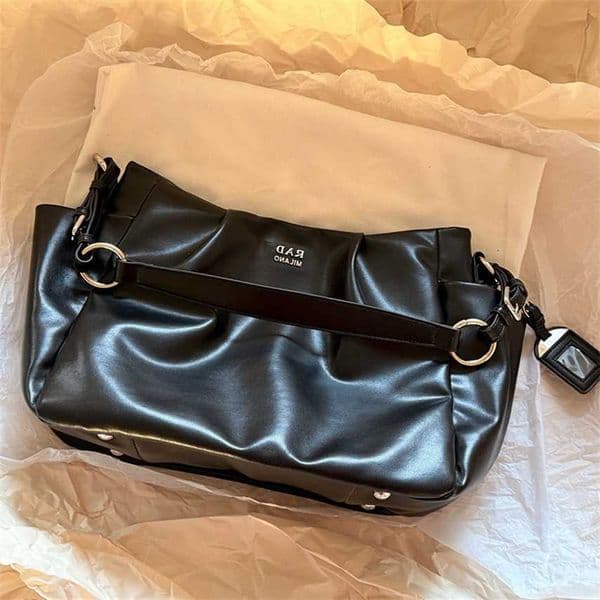 Designer Purse Luxury Trendy Womens Bag 2026 New Model Black And Silver Underarm Bag Vintage Nautical Hobo Shoulder Shopping Bag Luxury Bag
