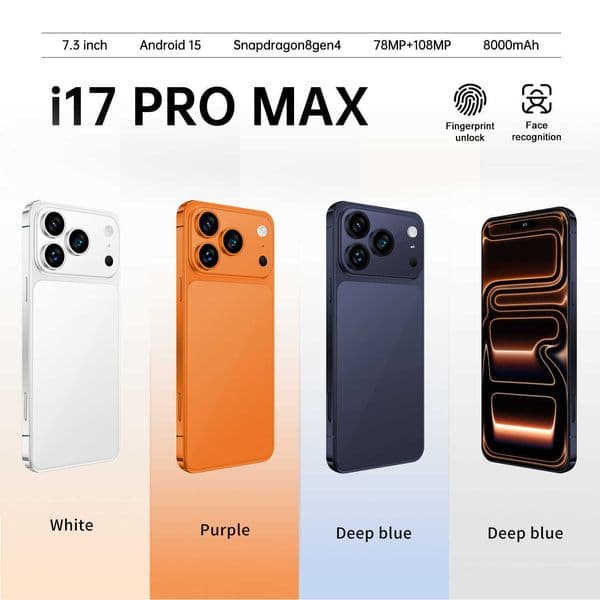 I17promax 73inch HD Screen Android 128G Smartphone 4-Core Low Price Q260428