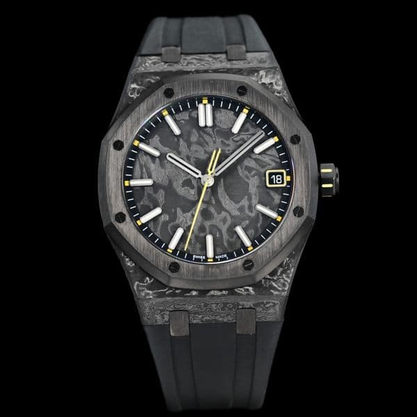 Factory 15500 Luxury Timepiece - 41mm 4302 automatic mechanical movement, NTPT carbon fibre Wristwatch for luxury watch mens watches 85g