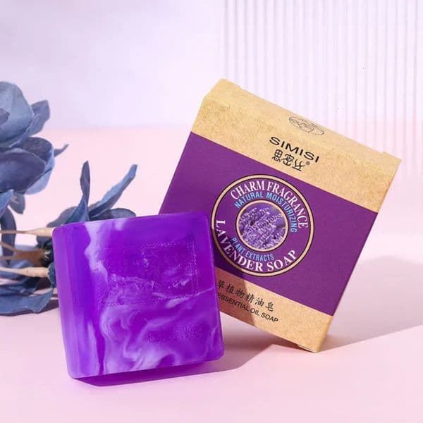Luxury Designer room Decor Lavender Render Wash Hair Face Hand Soap Essential Oil Control Remove Mites Decoration For Home 4 66