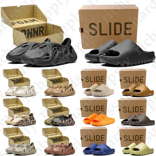 Free Shipping With Box Designer sandals foam slides runners runner clogs heels slippers sliders shoes for mens d h gate womens sandal sandles mules fashion