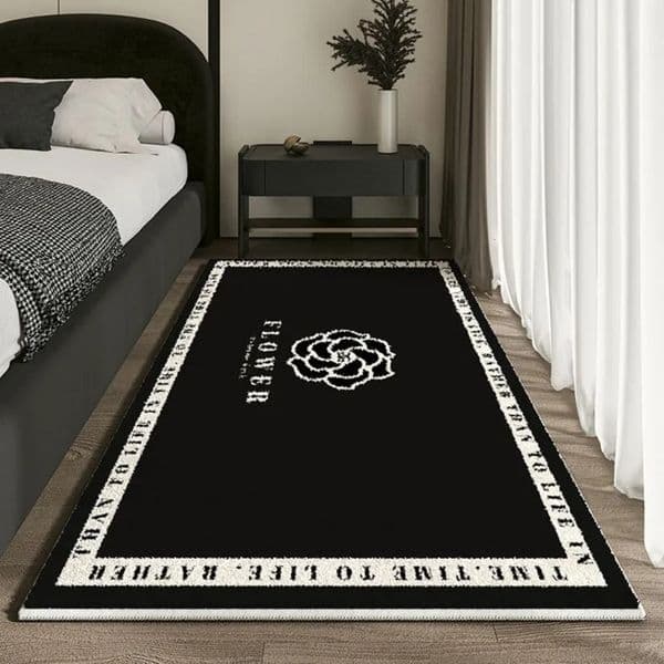 Designer Floor Mat Designer Cashmere Imitated French Small Fragrance Bed Rug Advanced Sense cool carpet Living Room Study Oval Dirt Resistant Non-Slip Carpet Lu 66
