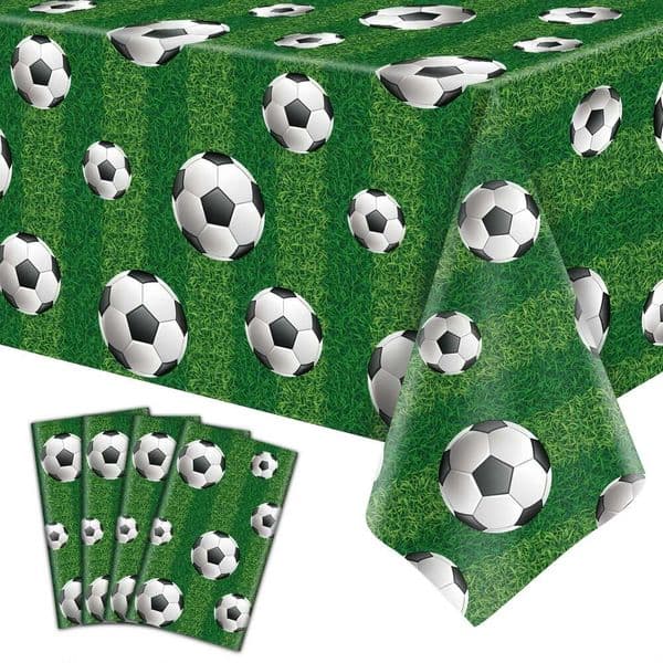 1/4 Pack Tablecloth Sports Theme Party Table Covers Soccer Birthday Decorations 26Y0428