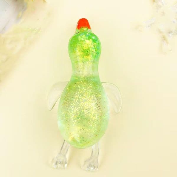 needon eedohCute Duck Squishy Sugar Stress Ball,Soft Duck Stress Relief Sugar Ball Squishy Ultra Squishy and Moldable Slow Rise Relaxing (Green)