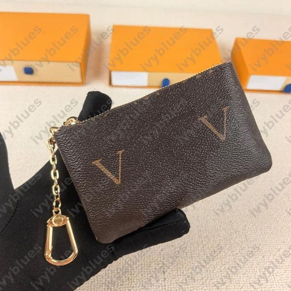 Keychain Wallet Mini Zipper Coin Purse With Detachable Key Ring For Cards Keys Cash Small Pouch Bag For Men Women Daily Use Key Pouch