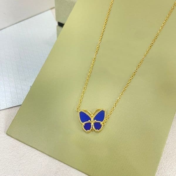 Classic Four-Leaf Clover Necklace Designer Brand Butterfly Necklace Luxury Women's Necklace Mother-of-Pearl Necklace