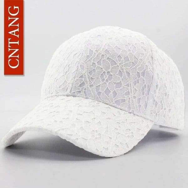 CNTANG Brand Summer Lace Hat Cotton Baseball Cap For Women Breathable Mesh Girls Snapback Hip Hop Fashion Female Caps Adjustable S260427