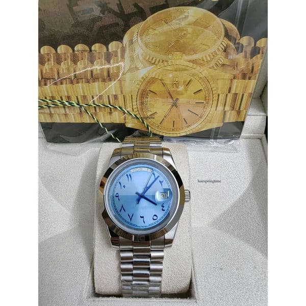 With original box High-Quality Luxury 218238 218206 218235 41mm Arabic Dial Stainless Steel Bracelet Automatic Mens sapphire Wristwatch Men's Watch 2023 a4