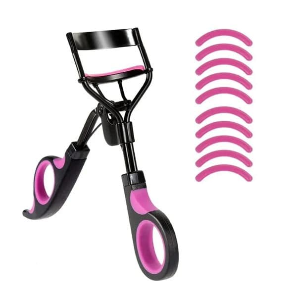 Eyelash Curler with 10pcs Replacement Pads Women Professional Eyelashes Curling Tweezers Clips Lasting Eyes Makeup Beauty Tools 260424