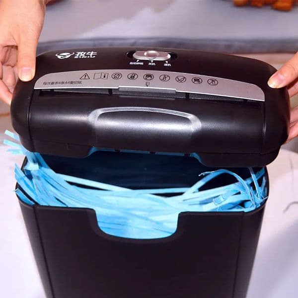 Small Size A4 Shredder Grinder For Office Household Paper Cutter Mini Gear Electric Automatic Bill Shredder Office Electronics 260428