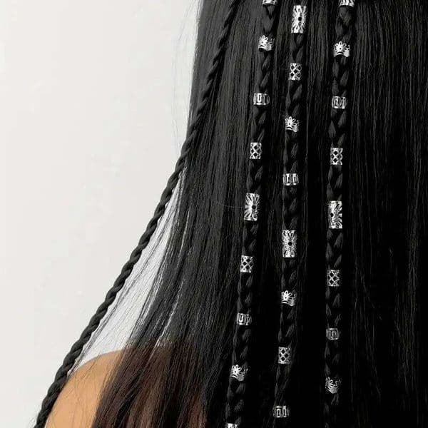 40 pieces of braid decorative accessories, hair accessory suitable for women's daily life