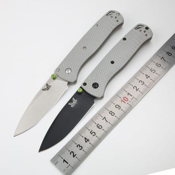 BM folding knife 535 2002 Mini Camping Folding Knife 20CV Steel Blade G10 Textured Handle Fruit Knife with Pocket Clip Outdoor Hiking Hunting EDC Tool